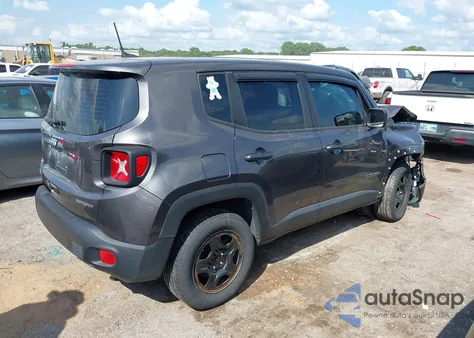 2018 Jeep Renegade Sport 4X4 from USA, damaged, VIN ZACCJBAB2JPJ36127